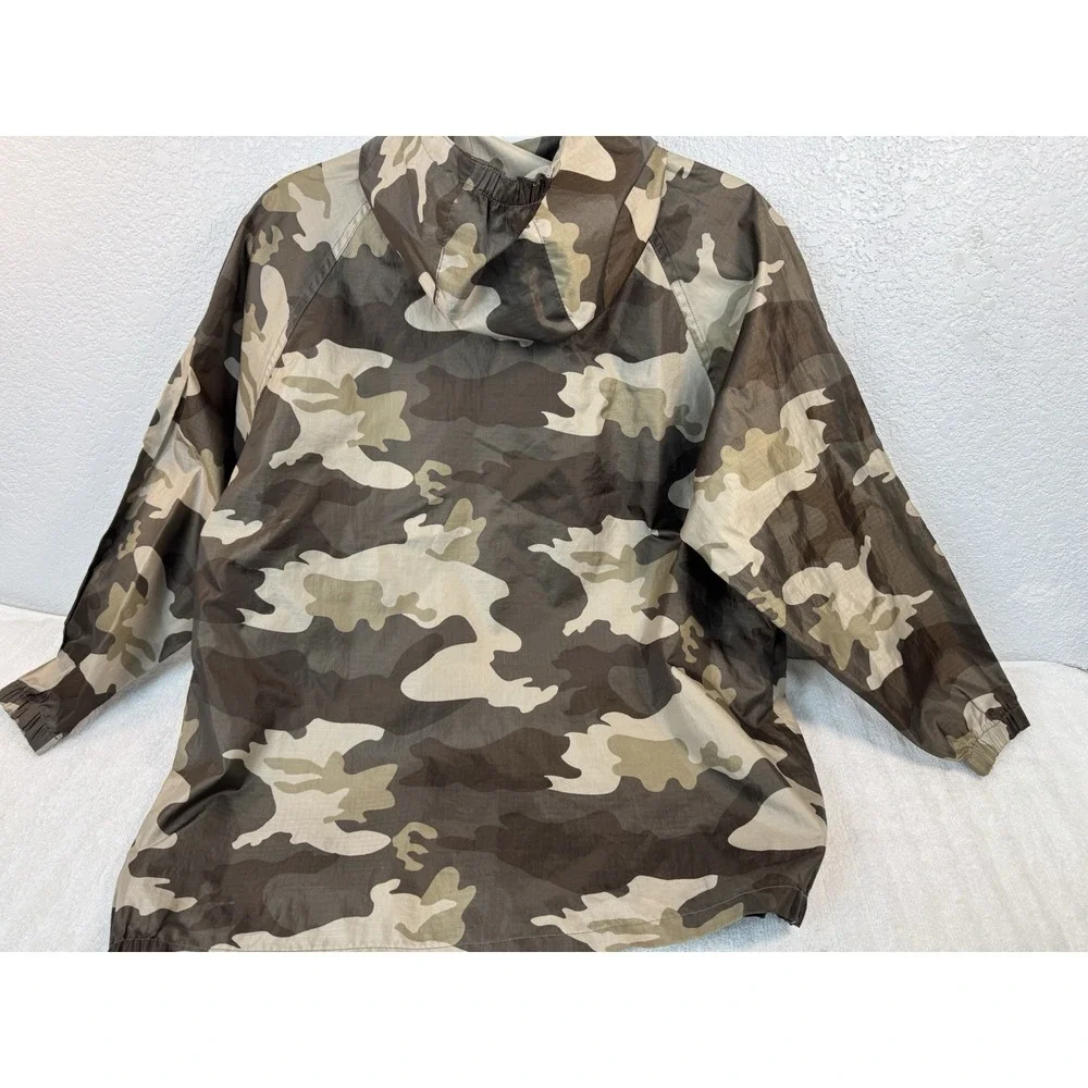 The Childrens Place Camouflage Pullover Windbreaker Jacket Boys Size L 10/12